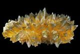 Highly Fluorescent, Amber Calcite Crystal Cluster - Norway #177296-1
